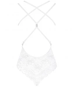 Obsessive White Teddy Body, Bodysuits, Teddies