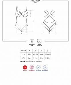 Obsessive White Teddy Body, Bodysuits, Teddies