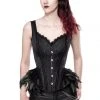 Ladies Gothic Clothing Ocultica Corset With Feathers