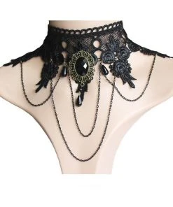 Lace Jewellery Ornate Black Lace Victorian Gothic Choker