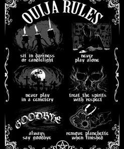 Grind Witchy Homeware Ouija Board Rules Tin Sign