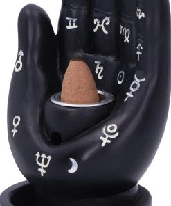 Nemesis Now Palmistry Backflow Incense Burner Black