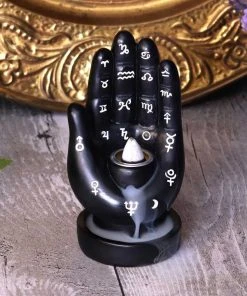 Nemesis Now Palmistry Backflow Incense Burner Black