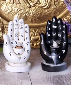 Nemesis Now Palmistry Backflow Incense Burner Black