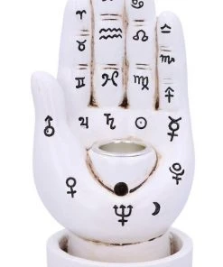 Nemesis Now All Homeware Palmistry Backflow Incense Burner White