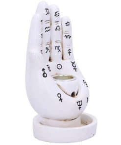 Nemesis Now All Homeware Palmistry Backflow Incense Burner White