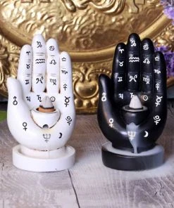 Nemesis Now All Homeware Palmistry Backflow Incense Burner White