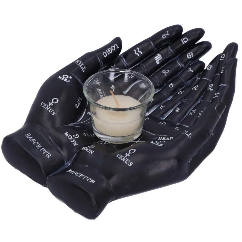 Nemesis Now Palmists Guide Black Tealight Holder All Homeware 5 Nemesis Now Palmists Guide Black Tealight Holder All Homeware