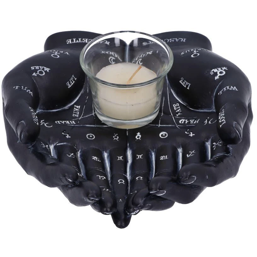 Nemesis Now Palmists Guide Black Tealight Holder All Homeware 6 Nemesis Now Palmists Guide Black Tealight Holder All Homeware