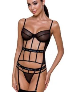Passion Lingerie Lingerie Corsets Passion Kyouka Corset Black