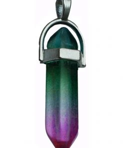 Alternative Gifts Pendant Fixed Wand Aura Green All Jewellery