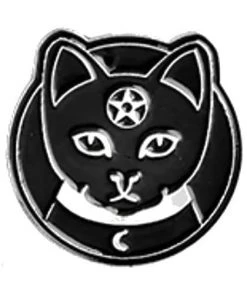 Gothic Pins Pentagram Cat Gothic Pin