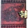 Nemesis Now Pentagram Leather Emboss Journal And Lock