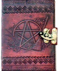 Nemesis Now Pentagram Leather Emboss Journal And Lock