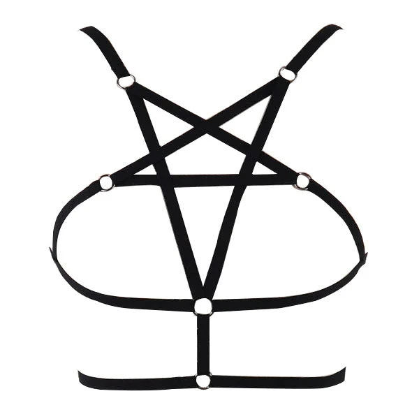 Gothic Accessories Gothic Pentagram Body Harness 5 Gothic Accessories Gothic Pentagram Body Harness