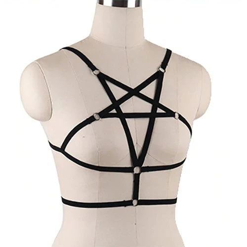 Gothic Accessories Gothic Pentagram Body Harness 7 Gothic Accessories Gothic Pentagram Body Harness