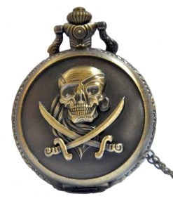 Pocketwatches Steampunk Pirate Pocket Watch Brass