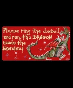 Something Different Please Ring The Doorbell And Run Smiley Magnet Sale