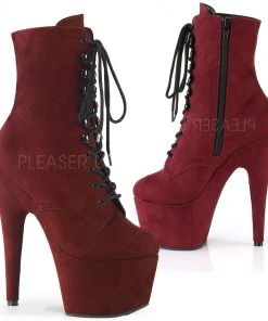 Pleaser ADORE-1020FS Boots Burgundy All Footwear