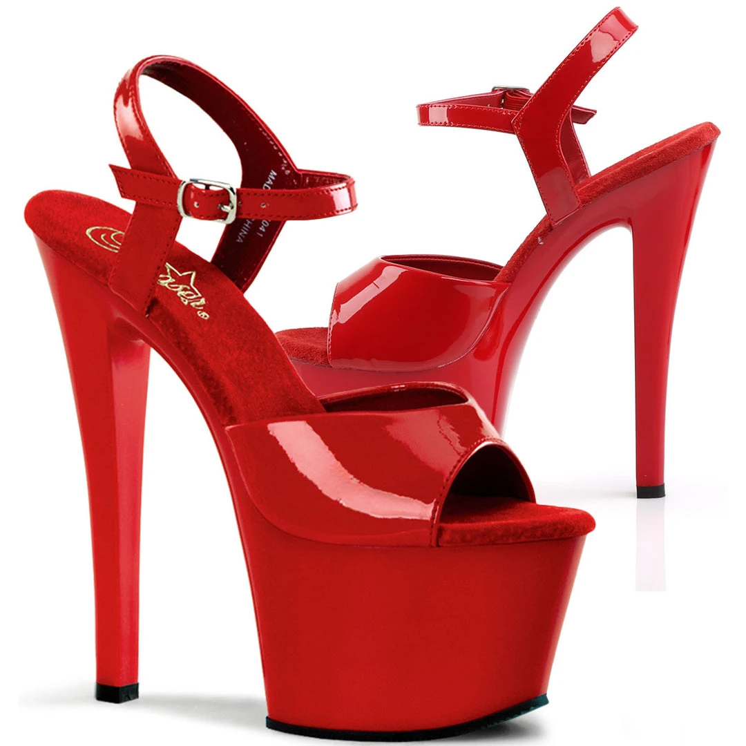 Ladies Fetish Boots Pleaser SKY 309 Shoes Red 9 Ladies Fetish Boots Pleaser SKY 309 Shoes Red