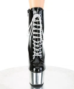 Pleaser ADORE 1020 Silver Chrome Boots Ladies Fetish Boots