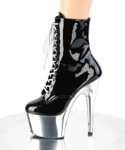 Pleaser ADORE 1020 Silver Chrome Boots Ladies Fetish Boots