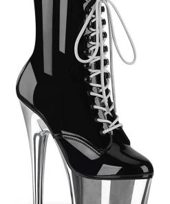 Pleaser ADORE 1020 Silver Chrome Boots Ladies Fetish Boots