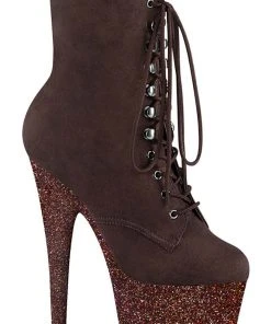 Pleaser ADORE 1020FSMG Brown Boots All Footwear
