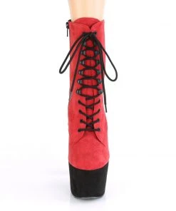 Pleaser ADORE 1020FSTT Red Black Boots