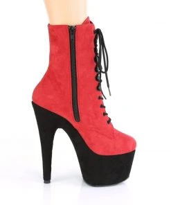 Pleaser ADORE 1020FSTT Red Black Boots