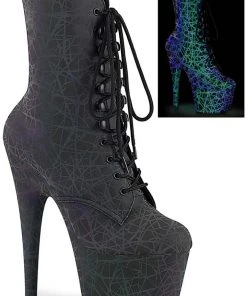 Gothic Boots Pleaser ADORE-1020REFL Reflective Boots