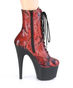 Ladies Fetish Boots Pleaser ADORE 1020SP Red Holo Snake Print Boots 11 Ladies Fetish Boots Pleaser ADORE 1020SP Red Holo Snake Print Boots