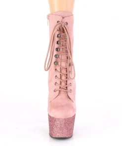 Pleaser ADORE 1020FSMG Pink Faux Suede Boots