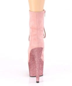 Pleaser ADORE 1020FSMG Pink Faux Suede Boots