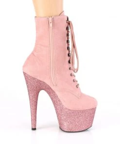 Pleaser ADORE 1020FSMG Pink Faux Suede Boots