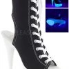 Pleaser DELIGHT-1016SK Boots Black Canvas