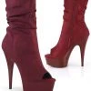 Pleaser DELIGHT-1031 Boots Burgundy 1 Pleaser DELIGHT-1031 Boots Burgundy