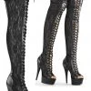 Pleaser DELIGHT-3025ML Boots Ladies Fetish Boots