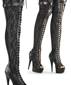 Pleaser DELIGHT-3025ML Boots Ladies Fetish Boots