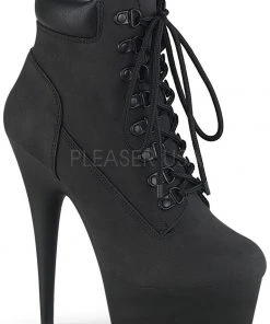 Pleaser DELIGHT 600TL 02 Boots Black Nubuck