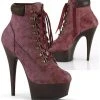 Pleaser DELIGHT 600TL 02 Boots Burgundy