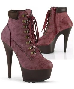 Pleaser DELIGHT 600TL 02 Boots Burgundy