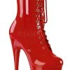 Pleaser Red ADORE 1020 Boots Ladies Fetish Boots