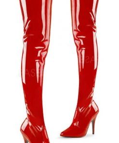 Ladies Fetish Boots Pleaser SEDUCE 3010 Boots Red