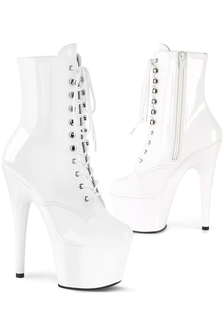 Ladies Fetish Boots Pleaser ADORE 1020 Boots White 3 Ladies Fetish Boots Pleaser ADORE 1020 Boots White