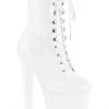 Pleaser XTREME 1020 Boots White Ladies Fetish Boots