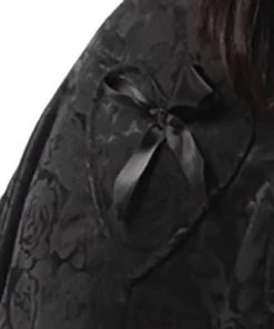 Innocent Clothing Poizen Alice Black Rose Coat All Ladies Clothing