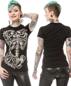 Innocent Clothing All Ladies Clothing Poizen Vixxsin Bone Corset T-shirt
