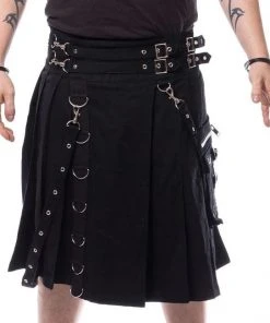 Innocent Clothing Poizen Chemical Black Calle Kilt