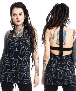 Innocent Clothing All Ladies Clothing Poizen Heartless Crypt Top (Small) #